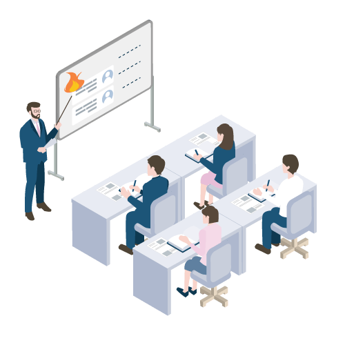 研修での疑似体験と専門家の投稿チェックで、リスクを未然に防ぐ
